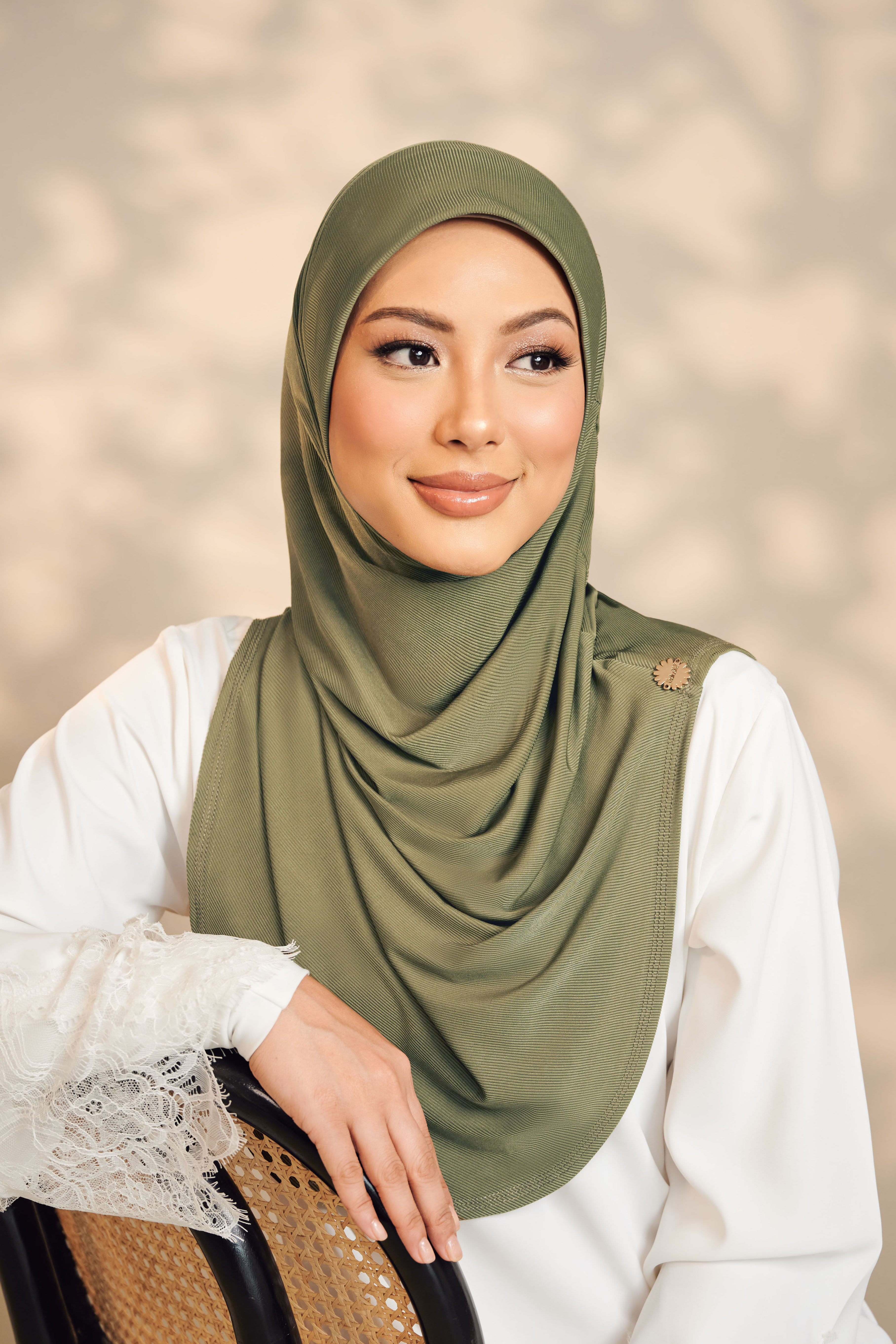 Mega Tudung Sarung in Olive